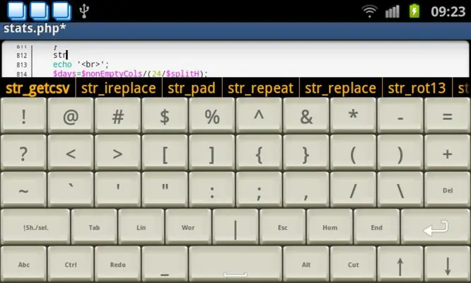 Programmer Keyboard android App screenshot 0