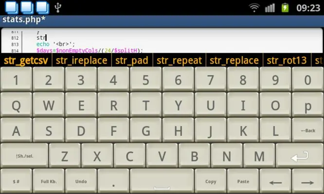 Programmer Keyboard android App screenshot 1