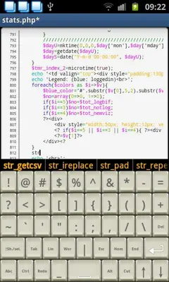 Programmer Keyboard android App screenshot 2