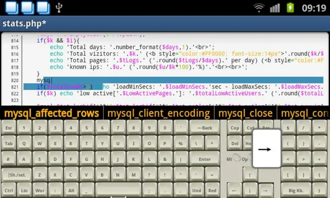 Programmer Keyboard android App screenshot 5